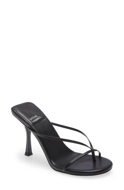 Jeffrey Campbell Murals Sandal In Black Leather