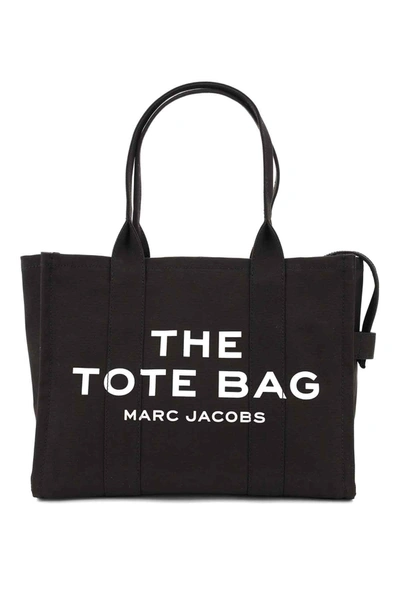 Marc Jacobs (the) Shopper Traveler Aus Schwarzer Baumwolle In Black,white