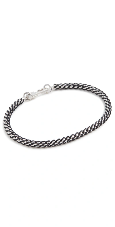 Miansai Annex Braided Chain Bracelet In Black