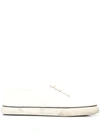 Re/done 70s Skate Canvas Low-top Sneakers In White