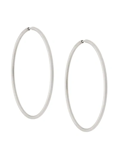 Maria Black Senorita 50 Hoops In Silver