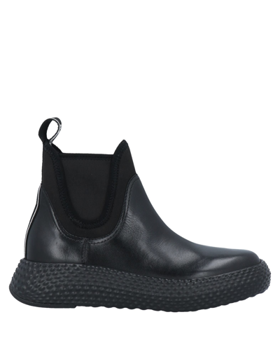 Emporio Armani Ankle Boots In Black