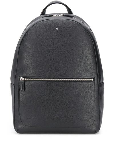 Montblanc Men's Meisterstuck Medium Soft Grain Leather Backpack In Black