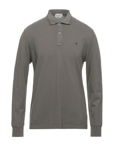 Brooksfield Polo Shirts In Military Green