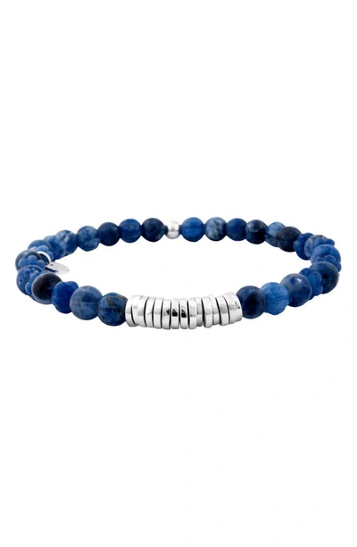 Tateossian Men's Sodalite Bead Bracelet In Blue
