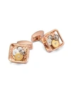 Tateossian Gear Cuff Links In Rose Gold