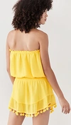 Ramy Brook Marcie Mini Dress Swim Cover-up In Sunflower