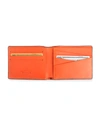 Royce New York Leather Rfid-blocking 100 Step Wallet In Orange