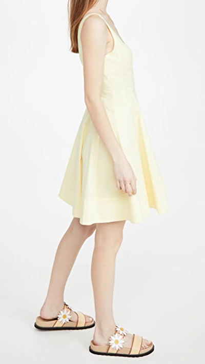 Staud Mini Wells Dress In Ginger