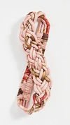 Zimmermann Woven Silk Head Wrap In Musk Floral