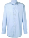 Etro Plain Shirt In Blue