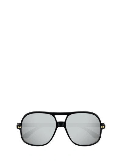 Gucci Eyewear Oversized Aviator Sunglasses In Black