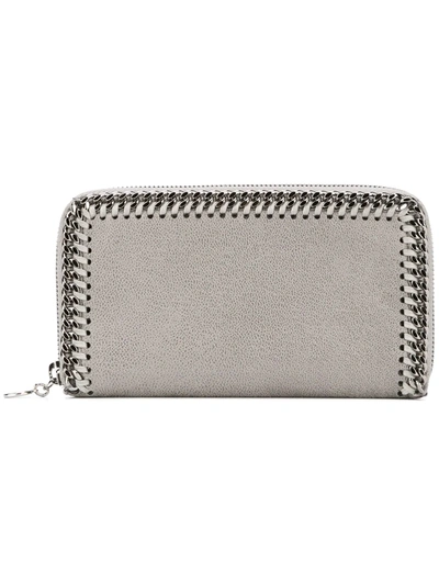 Stella Mccartney Falabella Wallet In Grey