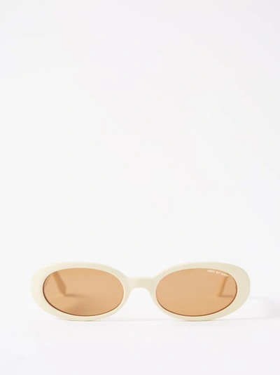 Dmy By Dmy Ivory-coloured Valentina Pvc Sunglasses