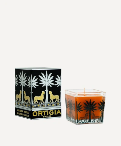 Ortigia Ambra Nera Candle Square
