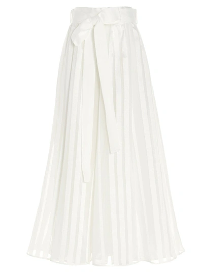 Zimmermann Lovestruck Burnout Skirt In White