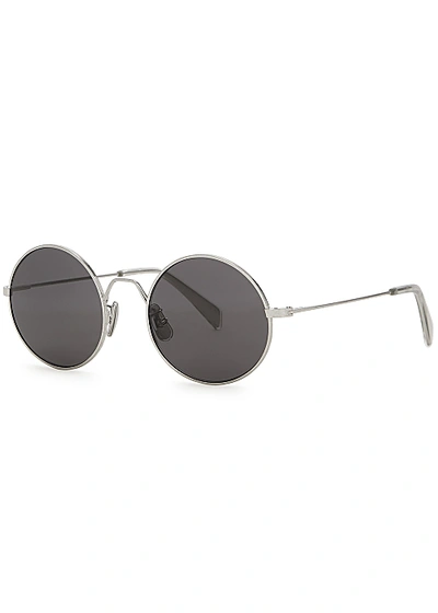 Celine Tortoiseshell Cat-eye Sunglasses In Silver