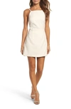 French Connection Whisper Light Sheath Mini Dress In Summer White