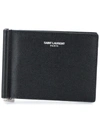 Saint Laurent Money Clip Wallet In Black