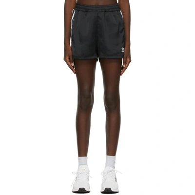 Adidas Originals Black Satin Adicolor Classics Shorts