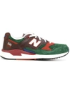 New Balance 530 Leather & Suede Sneakers In Bordeaux