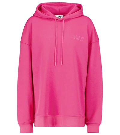 Ganni Software Isoli Oversized Hoodie In Pink