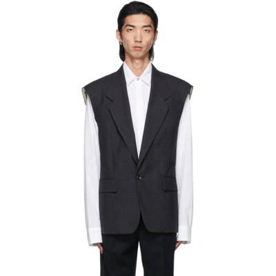 Fear Of God Sleeveless Tailored Blazer In Black