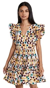 La Doublej Honeybun Cotton-poplin Mini-dress In Gumball