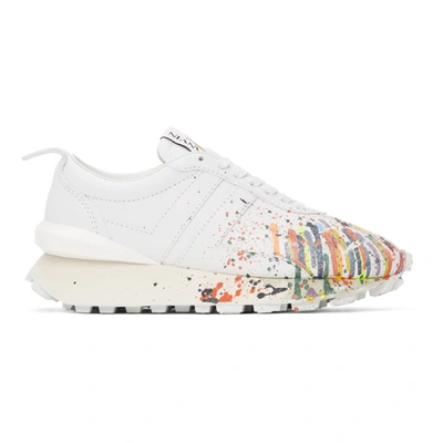 Lanvin White Gallery Dept. Edition Leather Bumpr Sneakers In Weiss