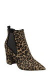 Marc Fisher Ltd Tacily Pointed Toe Bootie In Leopard Calf Hair