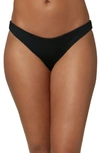 O'neill Rockley Saltwater Solid Bikini Bottoms In Black