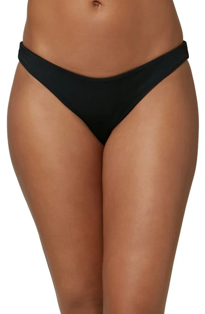 O'neill Rockley Saltwater Solid Bikini Bottoms In Black