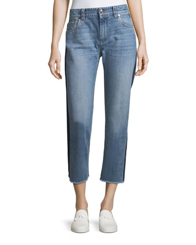 Brunello Cucinelli Cropped Light Wash Denim Jeans