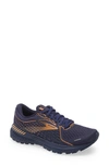 Brooks Women's Adrenaline Gts 21 Running Sneakers From Finish Line In Navy/ Black/ Copper