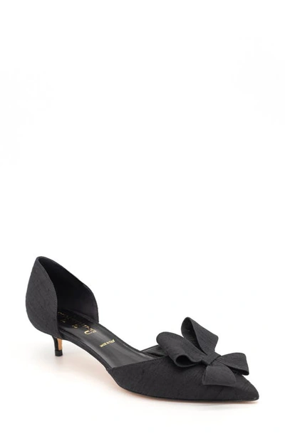 Something Bleu Cliff Bow D'orsay Pump In Black