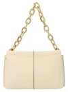 Wandler Carly Mini Calfskin Heavy-chain Shoulder Bag In Ivory