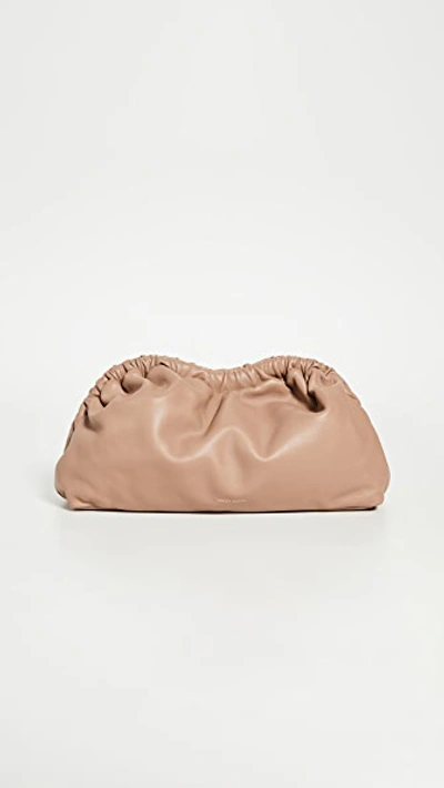 Mansur Gavriel Cloud Leather Clutch In Turtledove