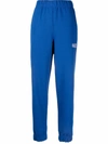 Ganni Software Isoli Logo Sweatpants In Daphne