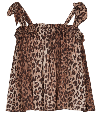 Rixo London Pamala Leopard-print Camisole In 棕色