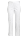 Natori Cotton Twill Ankle Pants In White