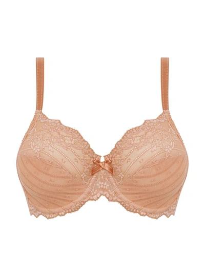 Chantelle Rive Gauche Underwire Bra In Sandalwood/rose