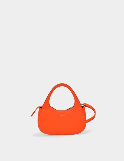 Coperni Micro Baguette Swipe Bag In Orange