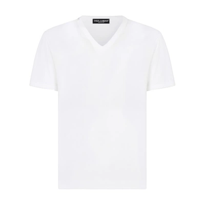 Dolce & Gabbana Cotton T-shirt In Optical White