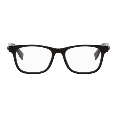 Fendi Black Acetate Rectangular Glasses In 0807 Black