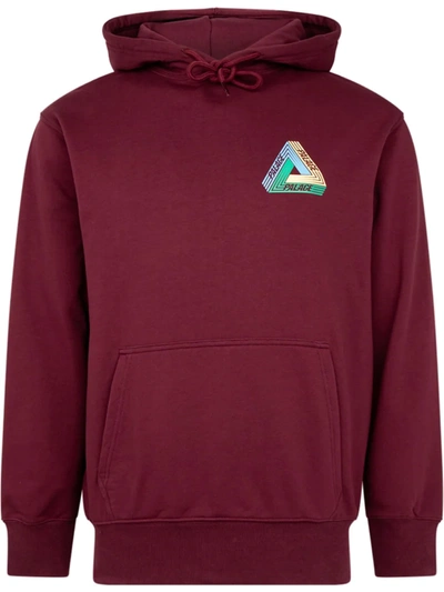 Palace Tri-ferg Hoodie In Red