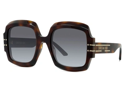 Dior Signature S1u Classic Havana Square Sunglasses