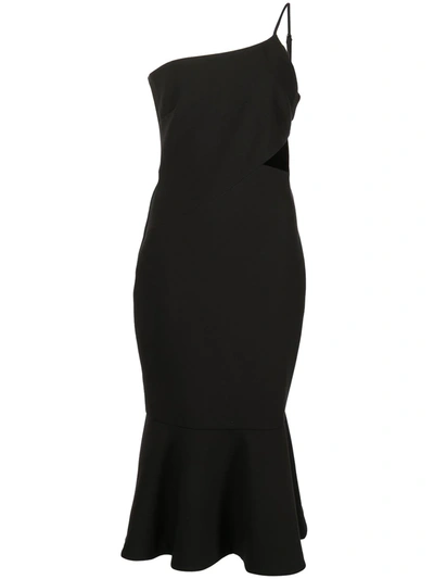 Likely Fina Cutout One-shoulder Dress In Black