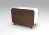 Model No. Maar Credenza W/plain Doors + Legs In White