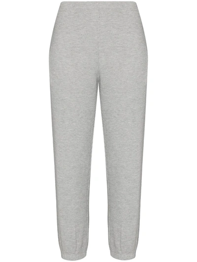 Leset Willow Waffle-knit Track Trousers In Grey