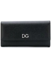 Dolce & Gabbana Logo Continental Wallet In Black